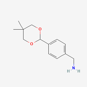 1-[4-(5,5-Dimethyl-1,3-dioxan-2-yl)phenyl]methanamine