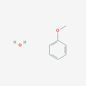 molecular formula C7H10O2 B14261875 Benzene, methoxy-, monohydrate CAS No. 187404-56-4