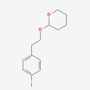 molecular formula C13H17IO2 B14261891 2-[2-(4-Iodophenyl)ethoxy]oxane CAS No. 163070-73-3