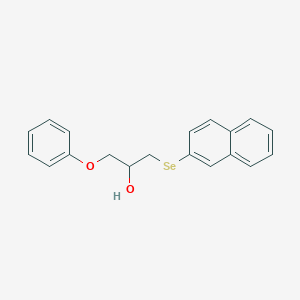 2-Propanol, 1-(2-naphthalenylseleno)-3-phenoxy-