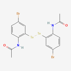 molecular formula C16H14Br2N2O2Te2 B14261894 N,N'-[Ditellane-1,2-diylbis(4-bromo-2,1-phenylene)]diacetamide CAS No. 149329-75-9