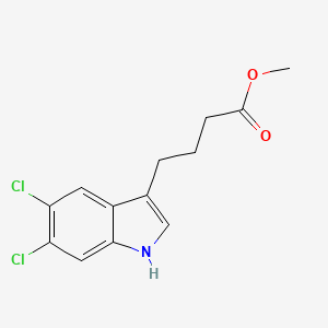 molecular formula C13H13Cl2NO2 B14261903 Methyl 4-(5,6-dichloro-1H-indol-3-YL)butanoate CAS No. 137814-55-2