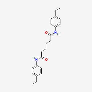 molecular formula C22H28N2O2 B14261931 Hexanediamide, N,N'-bis(4-ethylphenyl)- CAS No. 154396-75-5