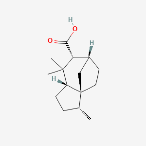 molecular formula C15H24O2 B14261939 (3R,3aS,6R,7R,8aR)-3,8,8-Trimethyloctahydro-1H-3a,6-methanoazulene-7-carboxylic acid CAS No. 155178-07-7