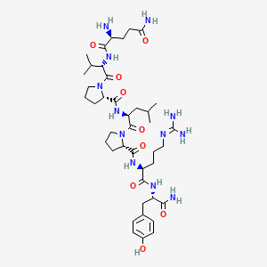 L-Glutaminyl-L-valyl-L-prolyl-L-leucyl-L-prolyl-N~5~-(diaminomethylidene)-L-ornithyl-L-tyrosinamide