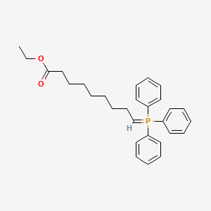 molecular formula C29H35O2P B14261980 Ethyl 9-(triphenyl-lambda~5~-phosphanylidene)nonanoate CAS No. 135924-65-1