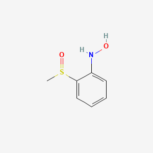 molecular formula C7H9NO2S B14261986 N-Hydroxy-2-(methanesulfinyl)aniline CAS No. 137500-61-9