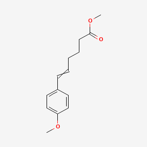 molecular formula C14H18O3 B14261987 Methyl 6-(4-methoxyphenyl)hex-5-enoate CAS No. 141773-78-6