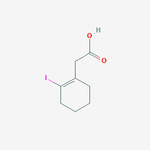 (2-Iodocyclohex-1-en-1-yl)acetic acid