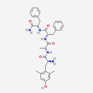 molecular formula C32H39N5O5 B14262002 2,6-Dimethyl-L-tyrosyl-D-alanyl-L-phenylalanyl-L-phenylalaninamide CAS No. 171807-62-8