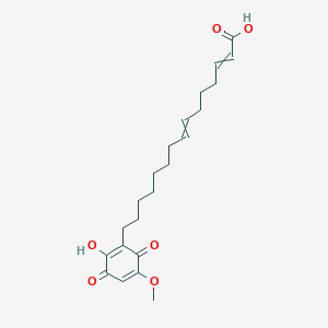 15-(2-Hydroxy-5-methoxy-3,6-dioxocyclohexa-1,4-dien-1-YL)pentadeca-2,7-dienoic acid