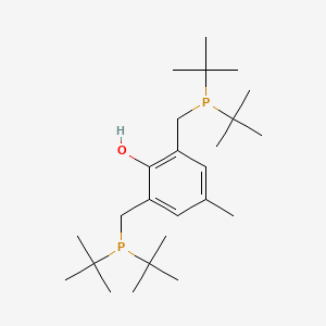 molecular formula C25H46OP2 B14262055 2,6-Bis[(di-tert-butylphosphanyl)methyl]-4-methylphenol CAS No. 189561-71-5