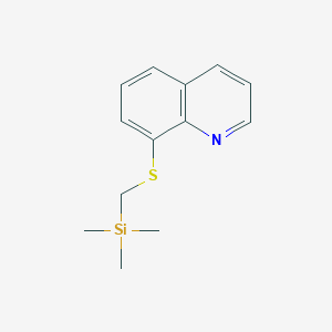 8-{[(Trimethylsilyl)methyl]sulfanyl}quinoline