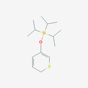 molecular formula C14H26OSSi B14262090 Tri(propan-2-yl)[(2H-thiopyran-5-yl)oxy]silane CAS No. 137812-12-5