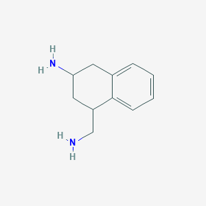 molecular formula C11H16N2 B14262094 4-(Aminomethyl)-1,2,3,4-tetrahydronaphthalen-2-amine CAS No. 188956-69-6