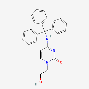 molecular formula C25H23N3O2 B14262103 1-(2-Hydroxyethyl)-4-(tritylamino)pyrimidin-2-one CAS No. 138783-23-0