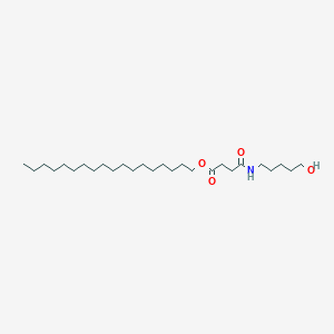 Octadecyl 4-[(5-hydroxypentyl)amino]-4-oxobutanoate