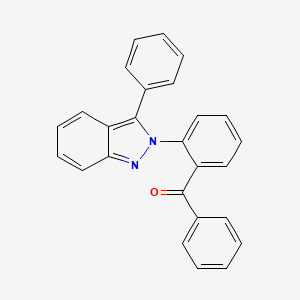 molecular formula C26H18N2O B14262113 2-(2-Benzoylphenyl)-3-phenyl-2H-indazole CAS No. 137720-94-6