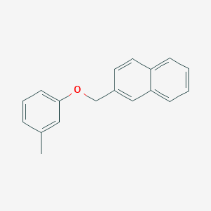 molecular formula C18H16O B14262131 2-[(3-Methylphenoxy)methyl]naphthalene CAS No. 174840-49-4