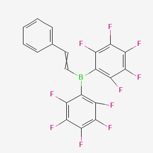 molecular formula C20H7BF10 B14262139 Bis(pentafluorophenyl)(2-phenylethenyl)borane CAS No. 165612-90-8