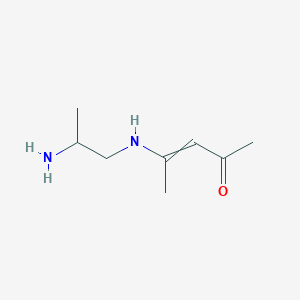 molecular formula C8H16N2O B14262140 4-[(2-Aminopropyl)amino]pent-3-en-2-one CAS No. 154778-71-9