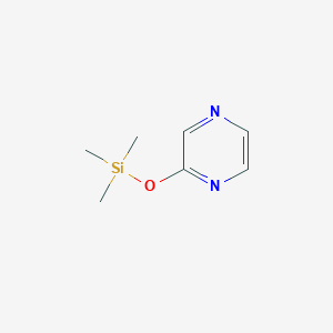 molecular formula C7H12N2OSi B14262173 2-[(Trimethylsilyl)oxy]pyrazine CAS No. 138962-97-7