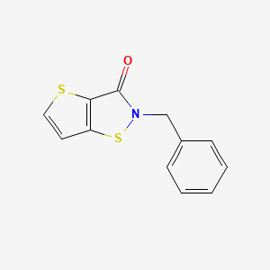 molecular formula C12H9NOS2 B14262196 2-Benzylthieno[2,3-d][1,2]thiazol-3(2H)-one CAS No. 139333-34-9