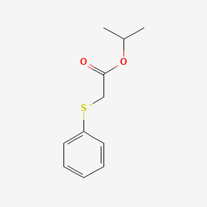 molecular formula C11H14O2S B14262211 Acetic acid, (phenylthio)-, 1-methylethyl ester CAS No. 135082-37-0