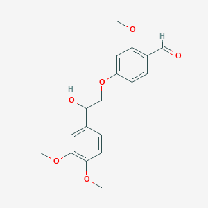 4-[2-(3,4-Dimethoxyphenyl)-2-hydroxyethoxy]-2-methoxybenzaldehyde