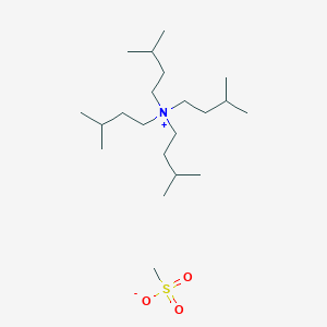 molecular formula C21H47NO3S B14262226 3-Methyl-N,N,N-tris(3-methylbutyl)butan-1-aminium methanesulfonate CAS No. 137758-19-1