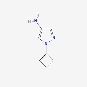 molecular formula C7H11N3 B1426223 1-Cyclobutyl-1H-pyrazol-4-amine CAS No. 1190380-64-3