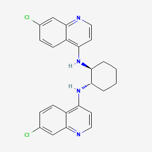 1,2-Cyclohexanediamine, N,N'-bis(7-chloro-4-quinolinyl)-, (1S,2S)-