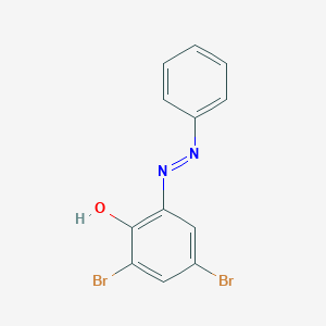 molecular formula C12H8Br2N2O B14262286 Phenol, 2,4-dibromo-6-(phenylazo)- CAS No. 138507-61-6