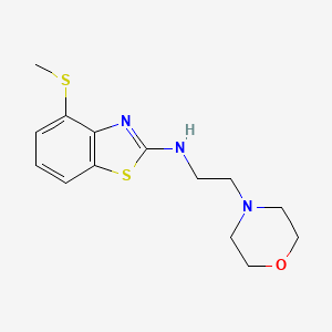 molecular formula C14H19N3OS2 B1426232 4-(甲硫基)-N-(2-吗啉乙基)苯并[d]噻唑-2-胺 CAS No. 1333960-75-0