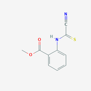 molecular formula C10H8N2O2S B14262381 Benzoic acid, 2-[(cyanothioxomethyl)amino]-, methyl ester CAS No. 169778-78-3