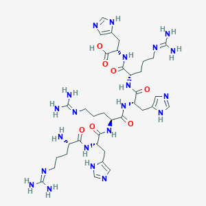 N~5~-(Diaminomethylidene)-L-ornithyl-L-histidyl-N~5~-(diaminomethylidene)-L-ornithyl-L-histidyl-N~5~-(diaminomethylidene)-L-ornithyl-L-histidine