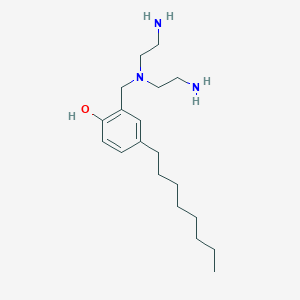 molecular formula C19H35N3O B14262444 2-{[Bis(2-aminoethyl)amino]methyl}-4-octylphenol CAS No. 138846-61-4