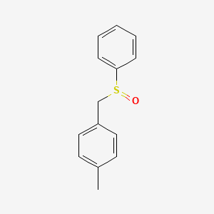 molecular formula C14H14OS B14262452 Benzene, 1-methyl-4-[(phenylsulfinyl)methyl]- CAS No. 169332-19-8