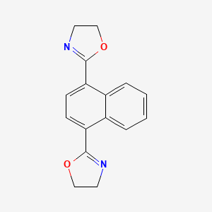 molecular formula C16H14N2O2 B14262462 2,2'-(Naphthalene-1,4-diyl)bis(4,5-dihydro-1,3-oxazole) CAS No. 189764-18-9