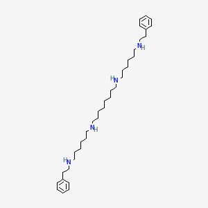 molecular formula C36H62N4 B14262467 N~1~,N~8~-Bis{6-[(2-phenylethyl)amino]hexyl}octane-1,8-diamine CAS No. 141367-06-8
