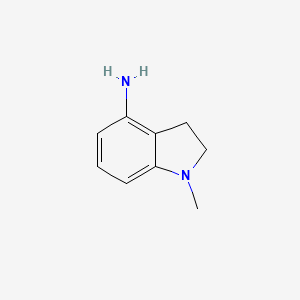 molecular formula C9H12N2 B1426247 1-methyl-2,3-dihydro-1H-indol-4-amine CAS No. 801316-05-2