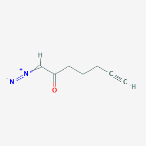 1-Diazoniohept-1-en-6-yn-2-olate