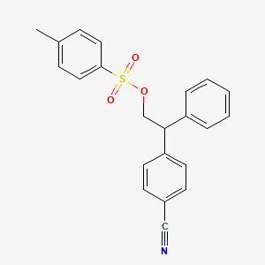 2-(4-Cyanophenyl)-2-phenylethyl 4-methylbenzene-1-sulfonate