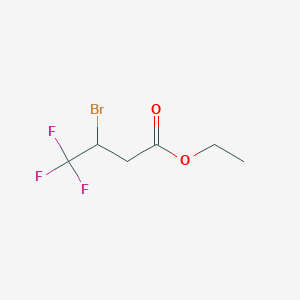 molecular formula C6H8BrF3O2 B1426252 Ethyl 3-bromo-4,4,4-trifluorobutanoate CAS No. 372-27-0