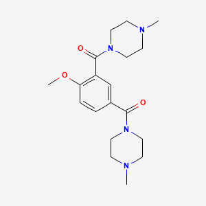 (4-Methoxy-1,3-phenylene)bis[(4-methylpiperazin-1-yl)methanone]