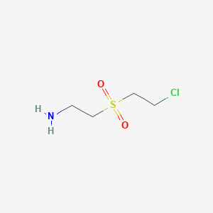 molecular formula C4H10ClNO2S B14262536 2-(2-Chloroethanesulfonyl)ethan-1-amine CAS No. 139261-28-2