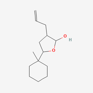 molecular formula C14H24O2 B14262538 5-(1-Methylcyclohexyl)-3-(prop-2-en-1-yl)oxolan-2-ol CAS No. 138100-21-7