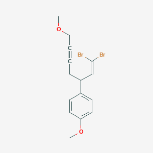 1-(1,1-Dibromo-7-methoxyhept-1-en-5-yn-3-yl)-4-methoxybenzene