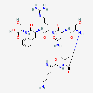 H-Lys-Val-Ser-Asn-Arg-Phe-Ser-OH