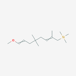 molecular formula C15H30OSi B14262594 (8-Methoxy-2,5,5-trimethylocta-2,7-dien-1-yl)(trimethyl)silane CAS No. 155785-13-0